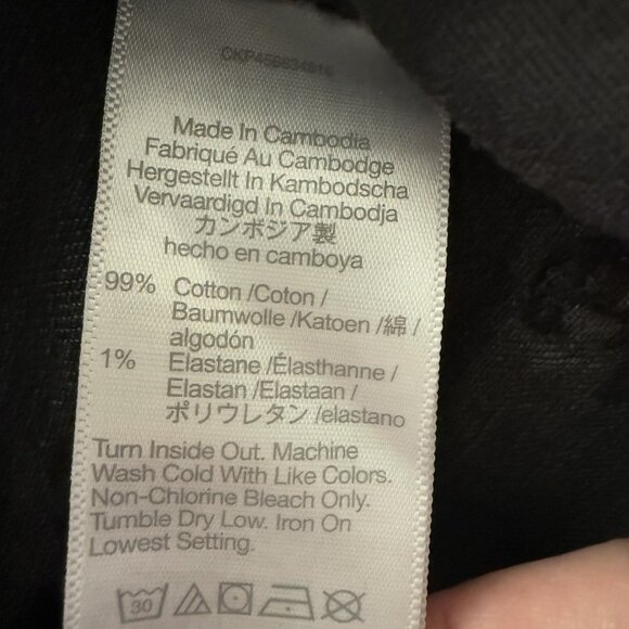 Madewell High Rise Denim Shorts Washed Charcoal Womens Size 27 Distressed‎ - Picture 7 of 7